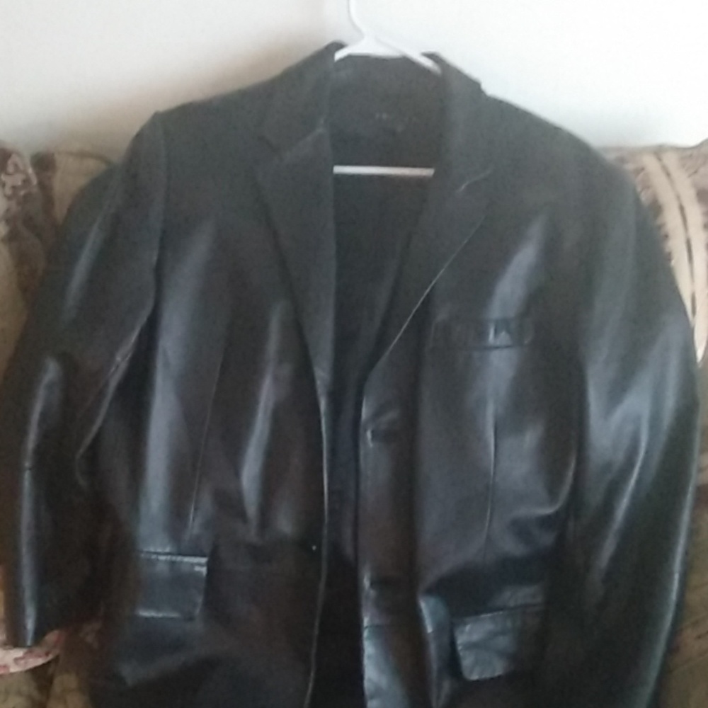 Theory leather sports blazer